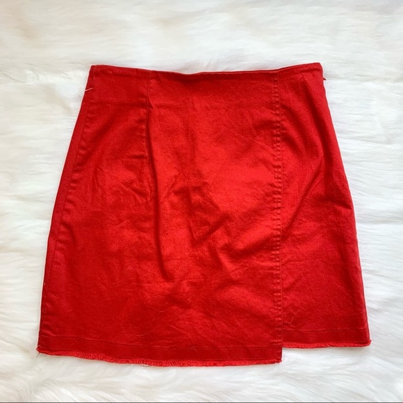 Women’s Y2k Mini Skirt Vintage 2000s Red Logo Size Small Punk Gothic Skater - Picture 10 of 10